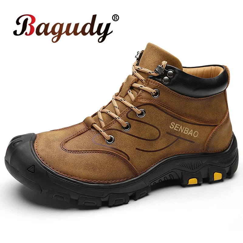 Brand Winter Men's Boots Warm Fur Leather Men Snow Boots Plush Waterproof Handmade Autumn Outdoor Non-slip Men Motorcycle Boots
Brand Winter Men's Boots Warm Fur Leather Men Snow Boots Plush Waterproof Handmade Autumn Outdoor Non-slip Men Motorcycle Boots