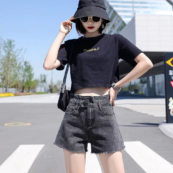 Shorts Women Jean Denim Short Straight Women High Waist Tassel Summer Shorts Femme Push Up Skinny Slim Denim Short
Shorts Women Jean Denim Short Straight Women High Waist Tassel Summer Shorts Femme Push Up Skinny Slim Denim Short