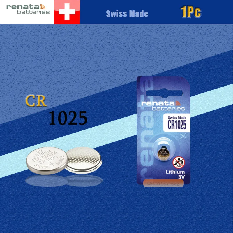 Бесплатная доставка литиевая батарея renata CR1025 3 в 100 оригинальный бренд