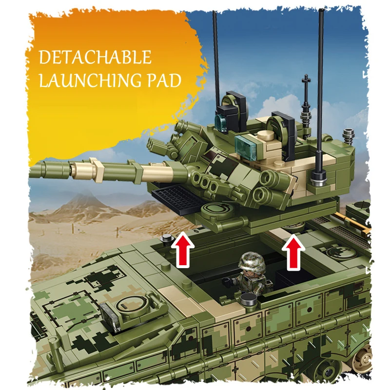 Building blocks Compatible lepining military 105731 910pcs 4 figures Infantry fighting vehicle Brick kids toys for children
Building blocks Compatible lepining military 105731 910pcs 4 figures Infantry fighting vehicle Brick kids toys for children