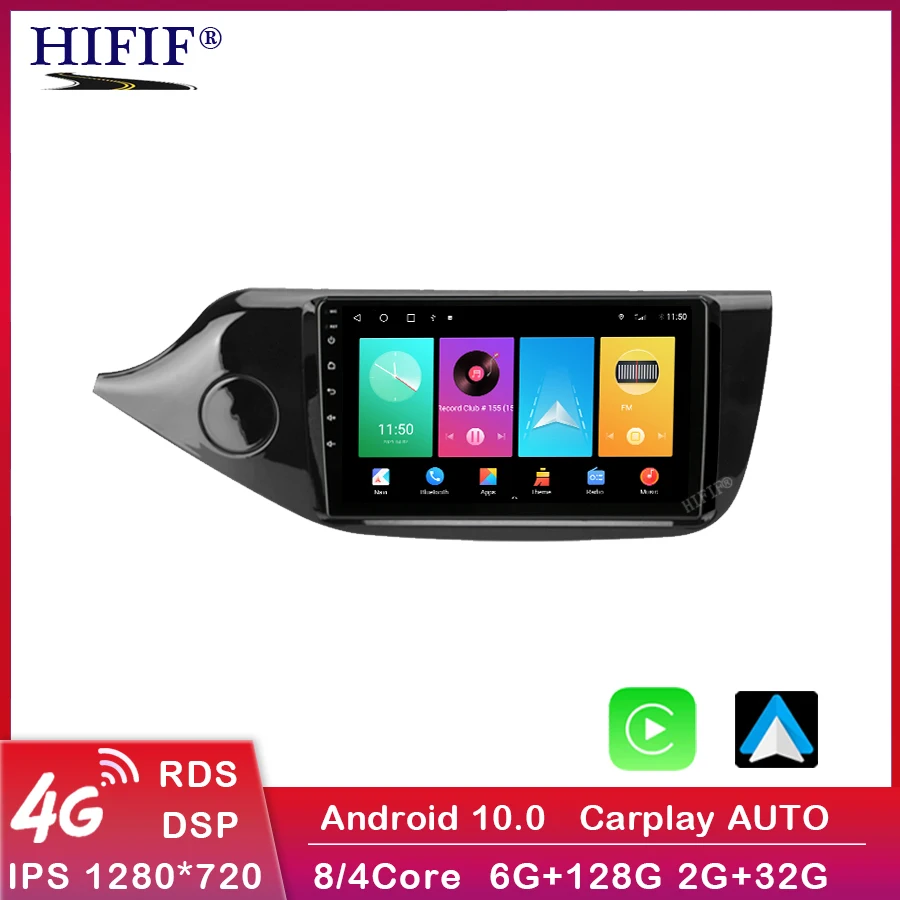 Carplay 9" Android 10 Car Radio for KIA Ceeɽ CEED JD 2012 2013 2014 - 2018 Multimedia Player Navigation GPS 2 Din DVD Head Unit |