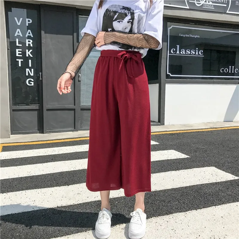 2020 Autumn Women Casual Loose Wide Leg Pant Womens Fashion Preppy Style Trousers Female Pure Color Females New Elegan Pants
2020 Autumn Women Casual Loose Wide Leg Pant Womens Fashion Preppy Style Trousers Female Pure Color Females New Elegan Pants