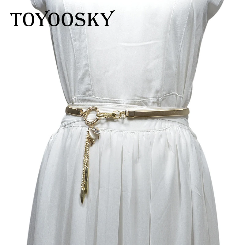 TOYOOSKY Simple Thin Belts for Women Gold Silver Goldfish Shaped Buckle Match for Dress Fairy Skirt Fresh/Personality Adjustable
TOYOOSKY Simple Thin Belts for Women Gold Silver Goldfish Shaped Buckle Match for Dress Fairy Skirt Fresh/Personality Adjustable