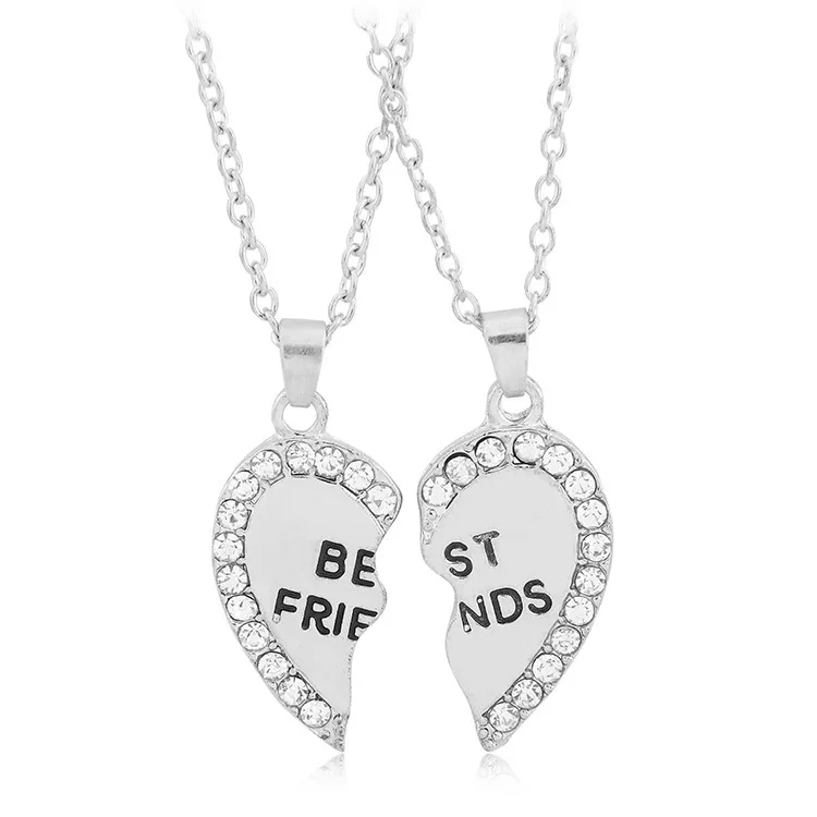 Ожерелье best friend BFF Friend 2 шт./компл. пазл в форме сердца ручная печать ювелирные