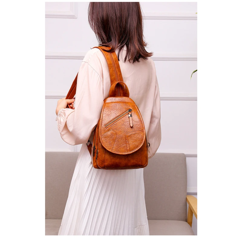 High Quality Soft Leather Backpack Women Shoulder Bags Multifunction Travel Back Pack School Bags for Girls Waterproof Bagpack
High Quality Soft Leather Backpack Women Shoulder Bags Multifunction Travel Back Pack School Bags for Girls Waterproof Bagpack