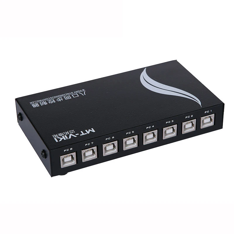 MT-VIKI 8 Port KVM Synchnorizer USB 1 Set Mouse Keyboard Controls 8 PC Hosts Hotkey Mouse Crossing KVM Switch MT-108KM-U
MT-VIKI 8 Port KVM Synchnorizer USB 1 Set Mouse Keyboard Controls 8 PC Hosts Hotkey Mouse Crossing KVM Switch MT-108KM-U