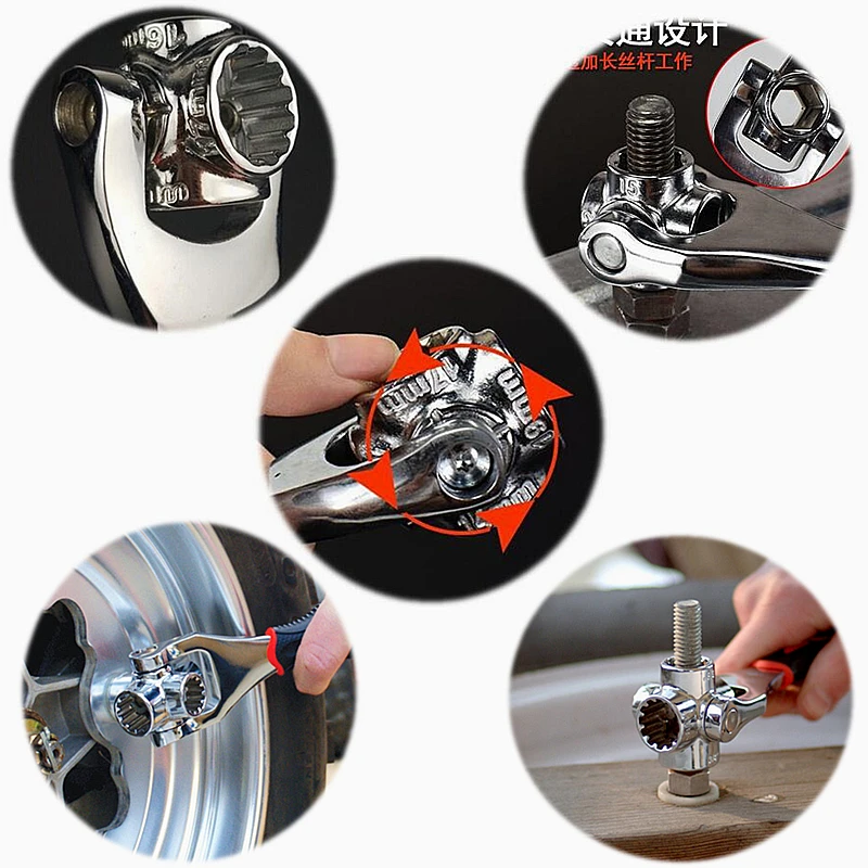 Universal 360 Degree 48 in 1 Tools Socket Steel Tiger Wrench with Spline Bolts Torx 6-Point Furniture Car Repair Hand Tools
Universal 360 Degree 48 in 1 Tools Socket Steel Tiger Wrench with Spline Bolts Torx 6-Point Furniture Car Repair Hand Tools