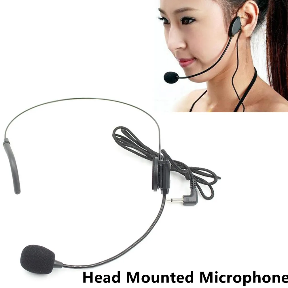 Head Mounted Microphone 3.5mm Black Wired Headset Mic For Teacher Guide Speech Loudspeaker Theater Stage Performances Exhibition
Head Mounted Microphone 3.5mm Black Wired Headset Mic For Teacher Guide Speech Loudspeaker Theater Stage Performances Exhibition