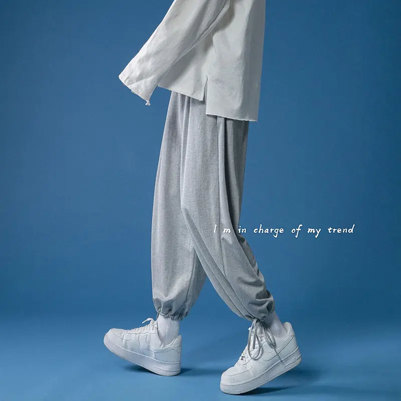 2020 Men's Thin Loose Sports Wide-leg Straight Casual Pants Male Drawstring Ankle Length Pantalones Solid Color M-2xl
2020 Men's Thin Loose Sports Wide-leg Straight Casual Pants Male Drawstring Ankle Length Pantalones Solid Color M-2xl