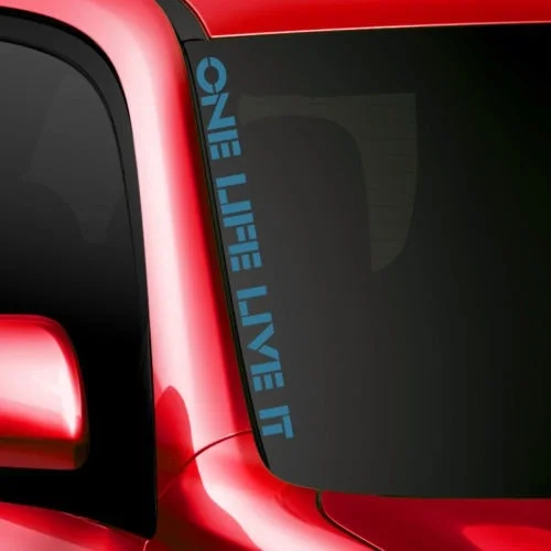 For One Life Live It Font Graphics Symbol Car Windshield Racing Body Decal Sticker
For One Life Live It Font Graphics Symbol Car Windshield Racing Body Decal Sticker