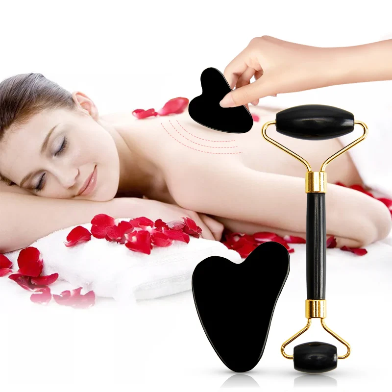 New Jade Roller Massager Gouache Scraper for Face Facial Skin Care Tools Natural Body Back Beauty Lifting Massagers Rollers Set
New Jade Roller Massager Gouache Scraper for Face Facial Skin Care Tools Natural Body Back Beauty Lifting Massagers Rollers Set