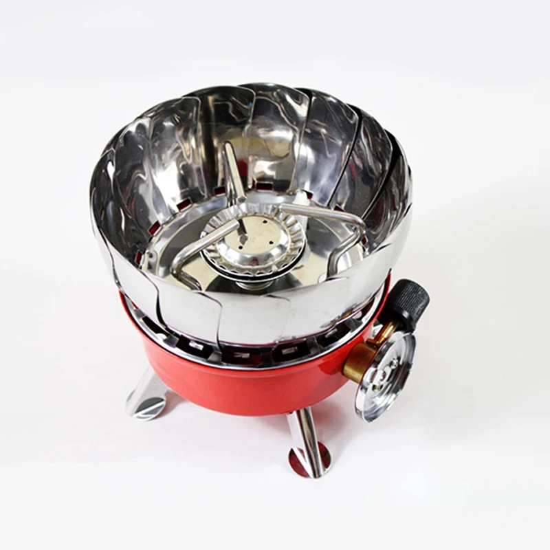 4 Type Windproof Stove Cooker Cookware Gas Burners For Camping Picnic Cookout Bbq | Спорт и развлечения