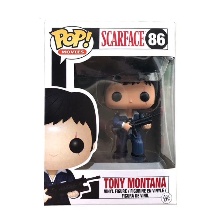 Funko POP Scarfac Tony Монтана #86 виниловые экшн-фигурки коллекционные модели игрушки для