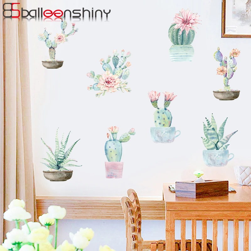 Zollor акварельные растения кактуса DIY стикер стены пасторальный стиль дома гостиной диван ТВ Фон Наклейки на окна стикер 
Zollor акварельные растения кактуса DIY стикер стены пасторальный стиль дома гостиной диван ТВ Фон Наклейки на окна стикер