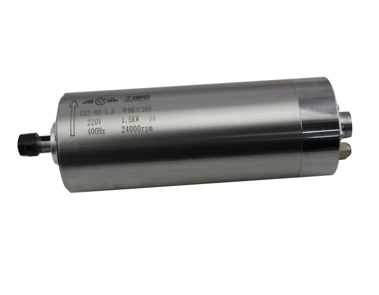 1.5kw water cooled spindles for wood engraving machine with ER11 chuck
1.5kw water cooled spindles for wood engraving machine with ER11 chuck