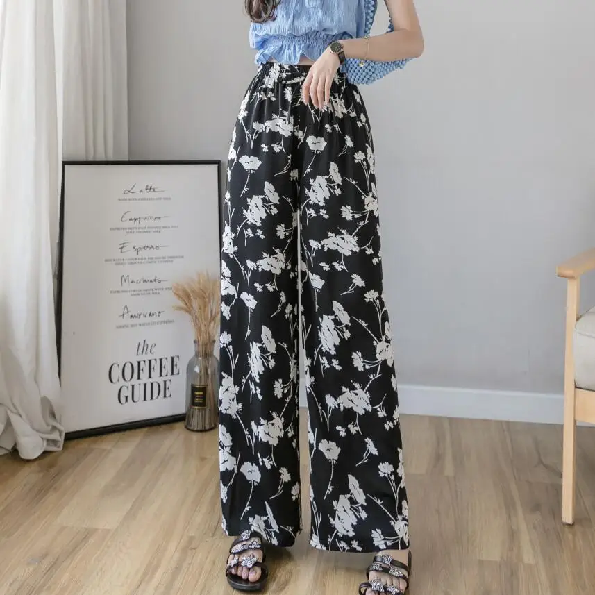 Print Boho Summer Pants Women Streetwear Wide Leg Floor Length Long Pants Pantalon Trendy Street Elastic High Waist Trousers
Print Boho Summer Pants Women Streetwear Wide Leg Floor Length Long Pants Pantalon Trendy Street Elastic High Waist Trousers