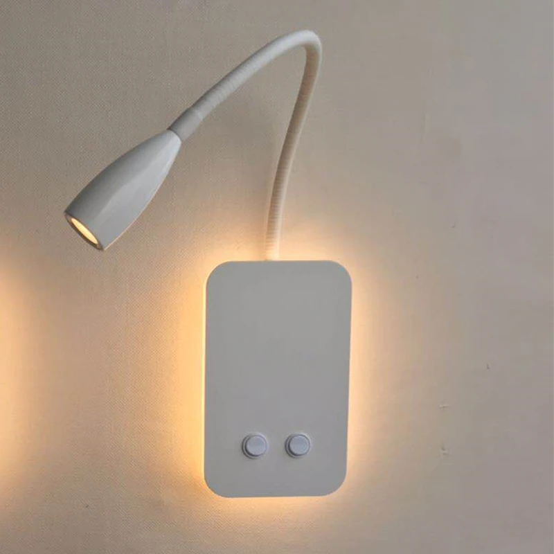 Topoch Wall Mounted Sconces Integral Flexible Reading Light Focusing with Backlight Dual Switches On/Off for Bedroom Foyer Study
Topoch Wall Mounted Sconces Integral Flexible Reading Light Focusing with Backlight Dual Switches On/Off for Bedroom Foyer Study