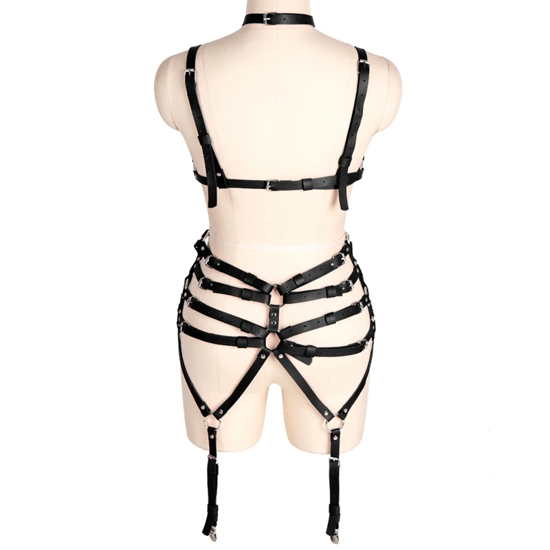 Fetish Sexy Full Body Harness Women Leather Chest Strap Bra Gothic Garter Belt Adjustable Stockings Garter Belt Waistband
Fetish Sexy Full Body Harness Women Leather Chest Strap Bra Gothic Garter Belt Adjustable Stockings Garter Belt Waistband