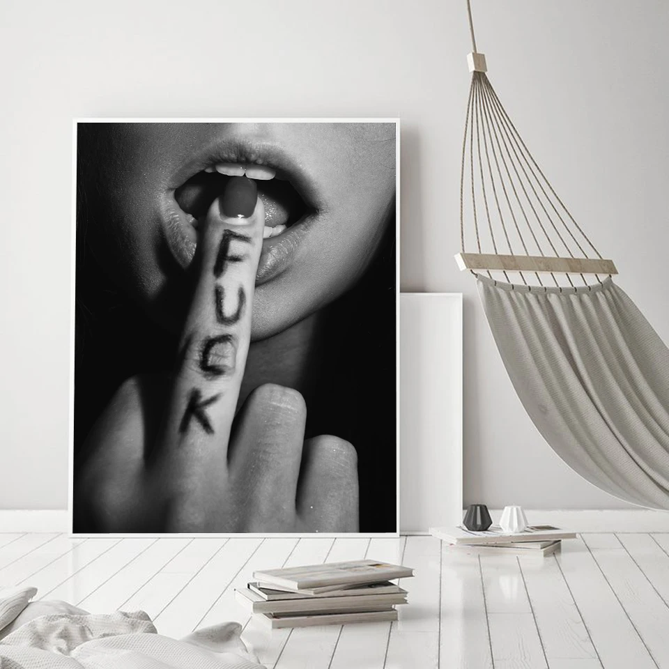 Art Painting Black Fashion Girl Lips Canvas Posters and Prints Scandinavian Wall Picture for Modern Living Room Home Decoration
Art Painting Black Fashion Girl Lips Canvas Posters and Prints Scandinavian Wall Picture for Modern Living Room Home Decoration