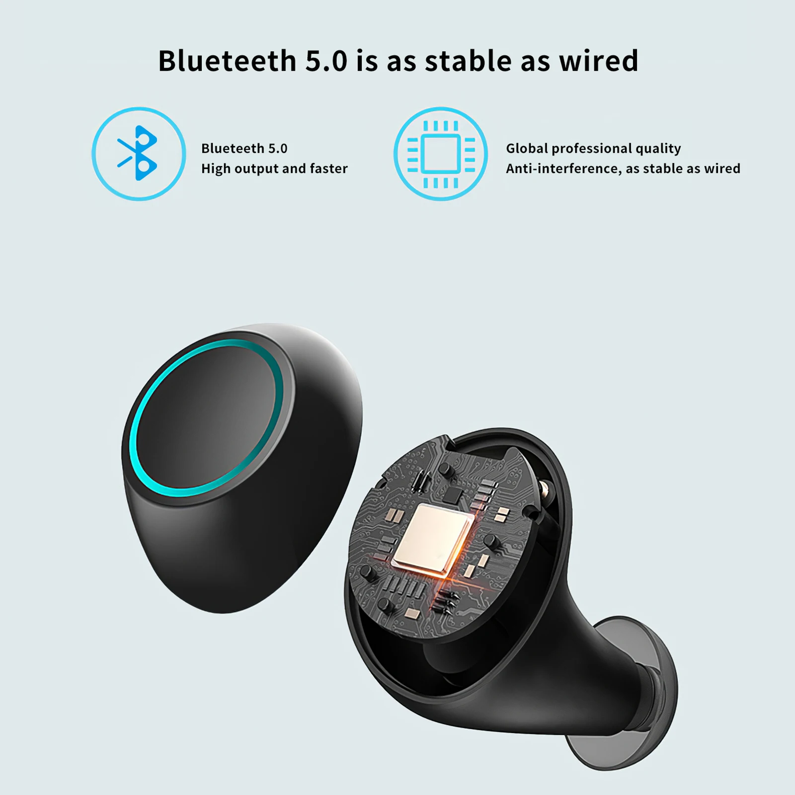 Bluetooth Wireless Headphones with Mic Sports Waterproof Bluetooth Earphones 15m Transmission Wireless Headsets Noise Canceling
Bluetooth Wireless Headphones with Mic Sports Waterproof Bluetooth Earphones 15m Transmission Wireless Headsets Noise Canceling