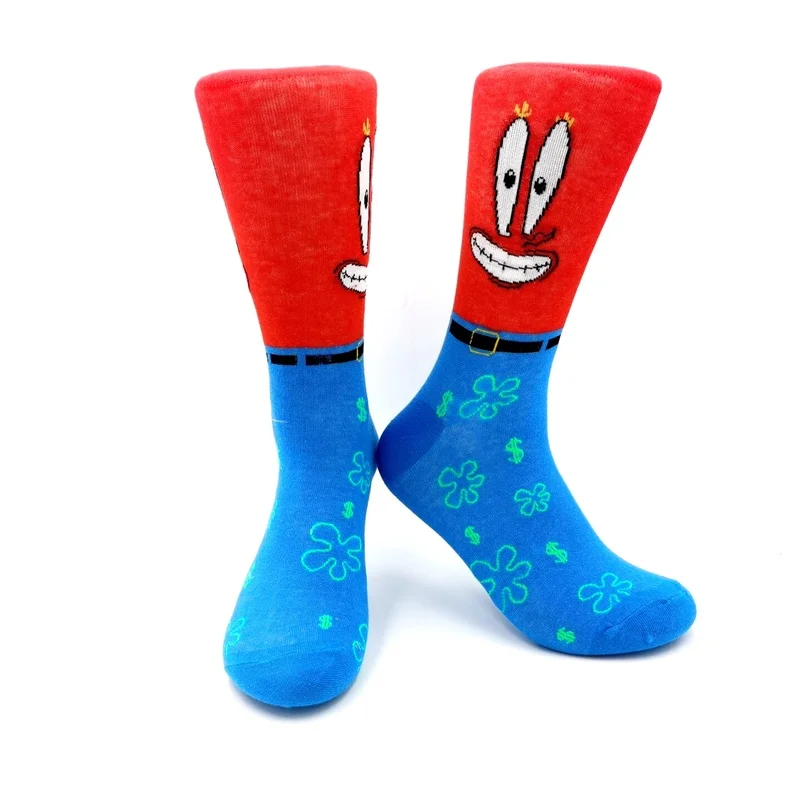 Man anime socks funny sponge starfish octopus crab squirrel socks happy cartoon movie crew novelty socks
Man anime socks funny sponge starfish octopus crab squirrel socks happy cartoon movie crew novelty socks