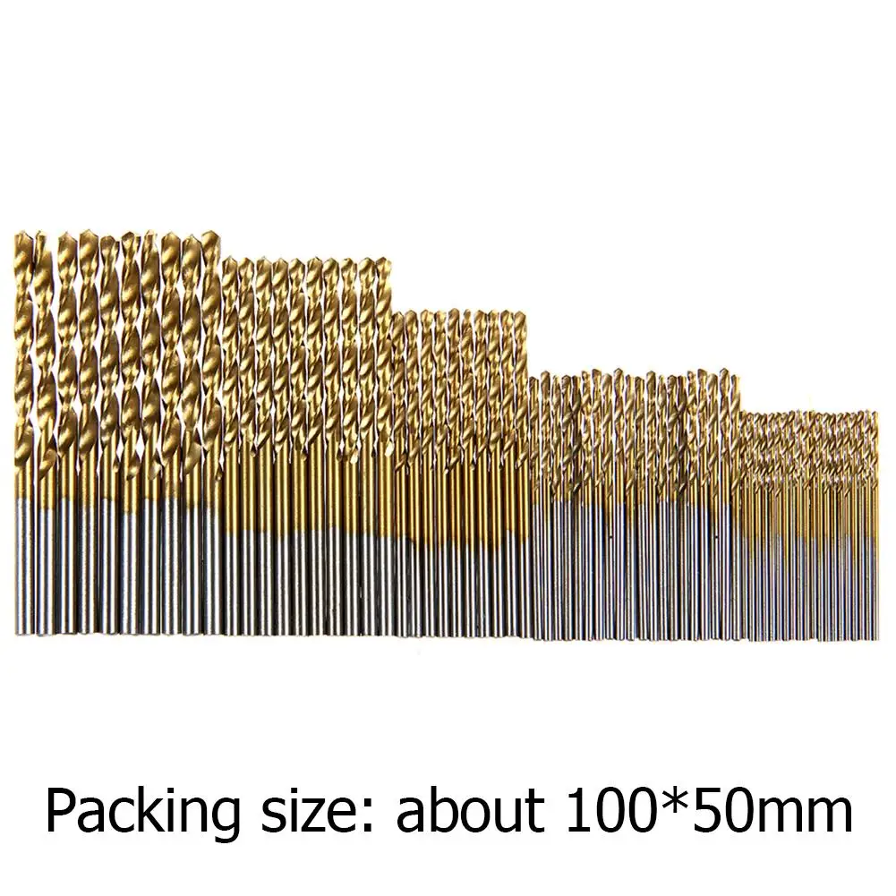 70Pcs Titanium Coated Drill Bit High Speed Steel Drill Bit Straight Shank Drill Twist Drill 1 / 1.5 / 2 / 2.5 / 3MM
70Pcs Titanium Coated Drill Bit High Speed Steel Drill Bit Straight Shank Drill Twist Drill 1 / 1.5 / 2 / 2.5 / 3MM