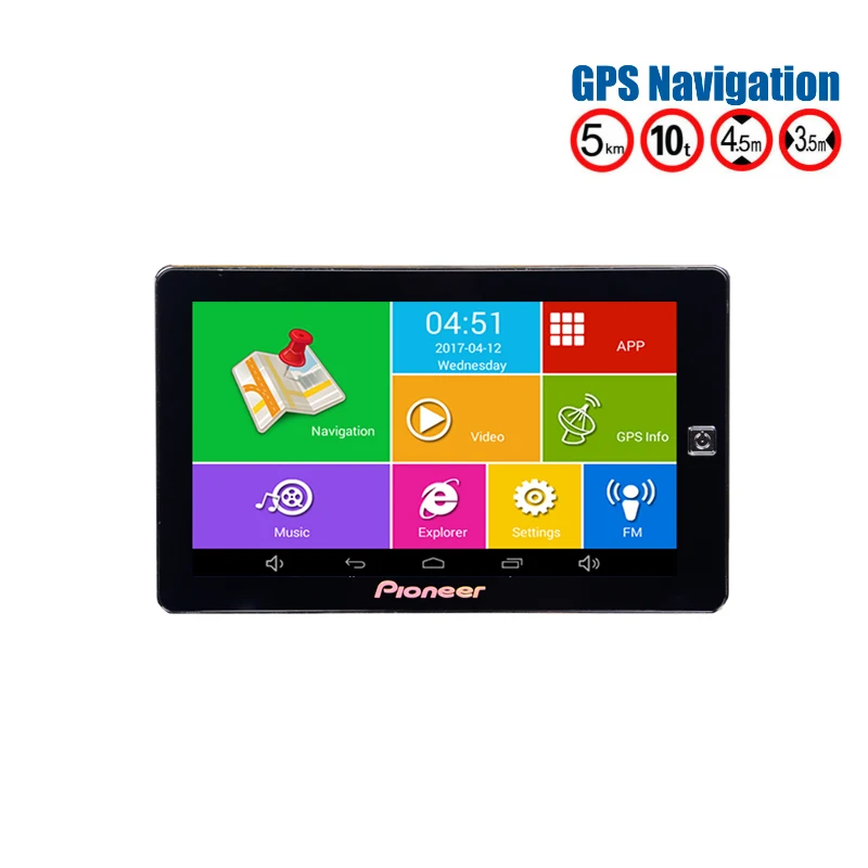7 дюймовый емкостный экран DDR 512M ROM 8 ГБ Автомобильный GPS навигатор Android 4.4.2 WIFI