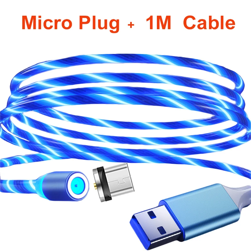 Магнитный зарядный кабель Micro USB для Android или устройств с усиленным разъемом