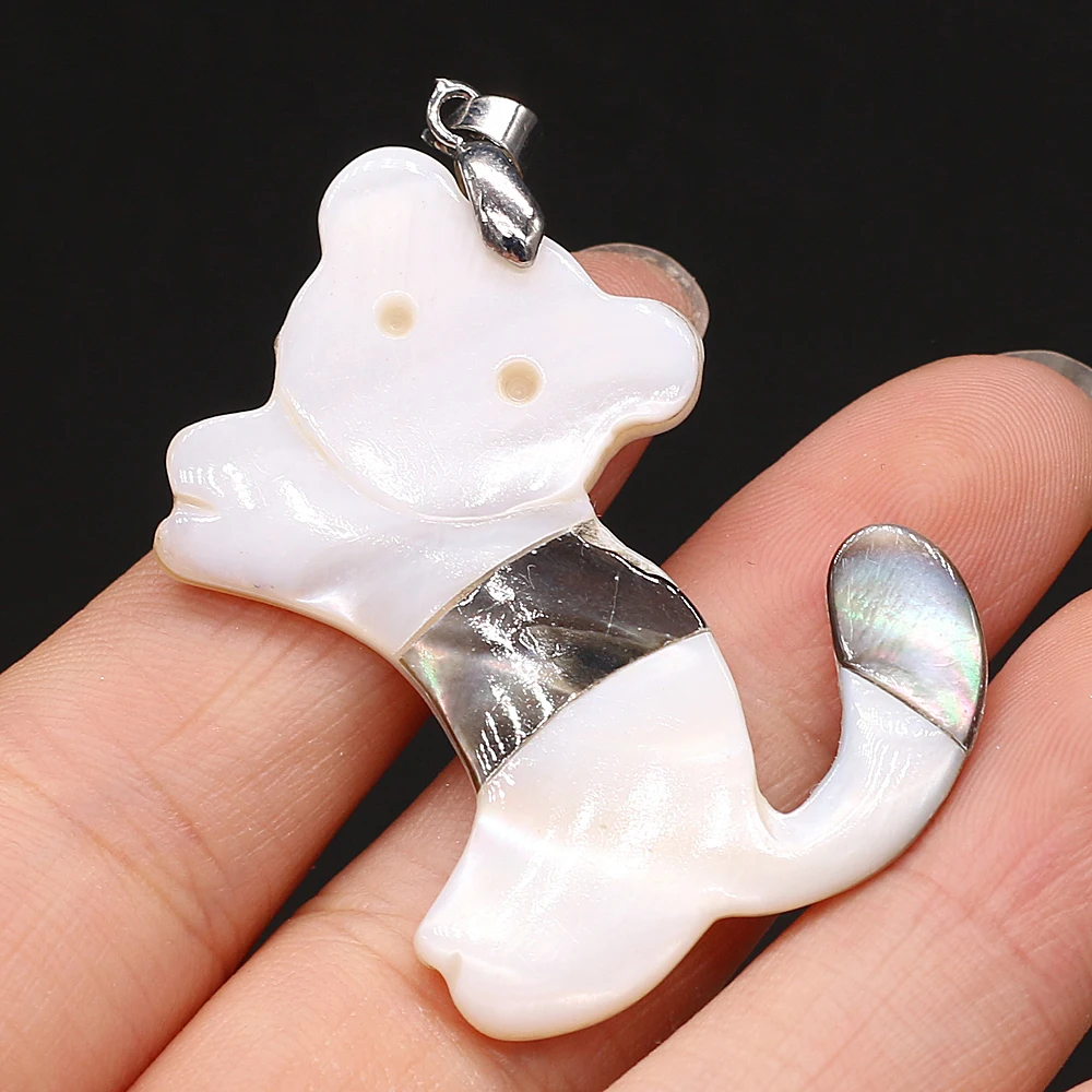 New Spot Hot Selling Natural Freshwater Cat-shaped Shell Pendant High-quality Handmade for Jewelry Making DIY Necklace 45x32 mm 
New Spot Hot Selling Natural Freshwater Cat-shaped Shell Pendant High-quality Handmade for Jewelry Making DIY Necklace 45x32 mm