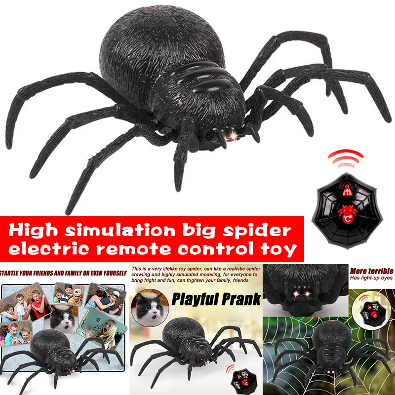 Scary Creepy Simulated Spider Remote Control Toys Prank Kids Child Halloween Party Decor NSV775
Scary Creepy Simulated Spider Remote Control Toys Prank Kids Child Halloween Party Decor NSV775
