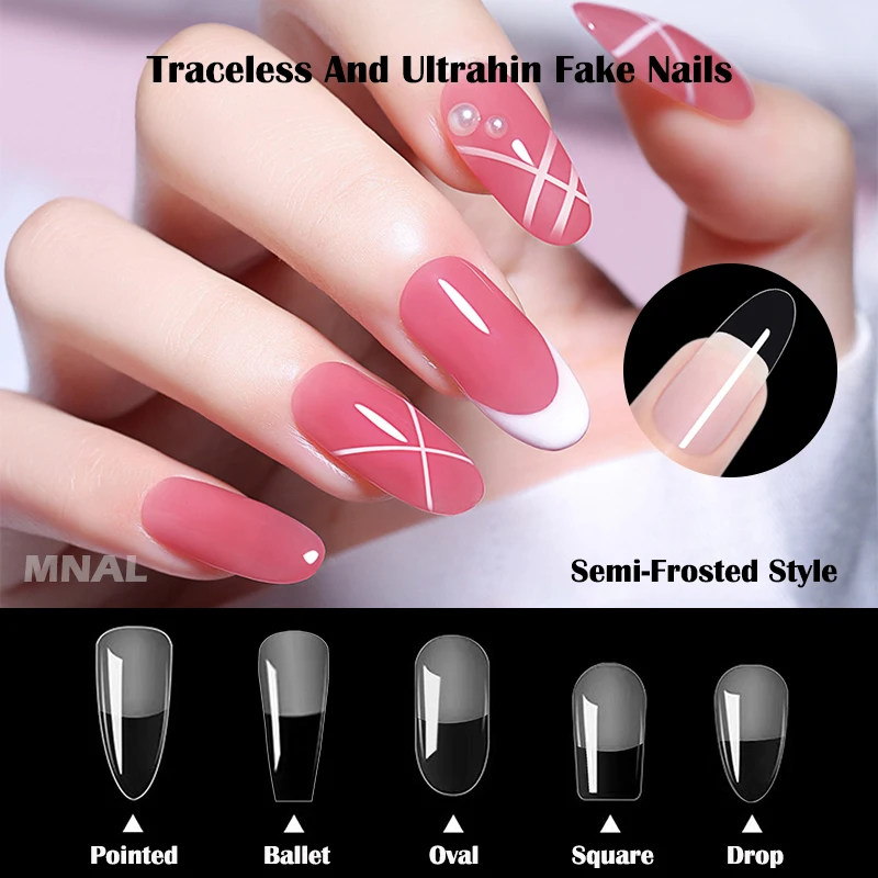 Fake Nail Semi-Frosted Full Cover Ballet False Nails Press on Pointed Fake Nail Traceless and Ultrathin Fake Nails 120/240pcs
Fake Nail Semi-Frosted Full Cover Ballet False Nails Press on Pointed Fake Nail Traceless and Ultrathin Fake Nails 120/240pcs