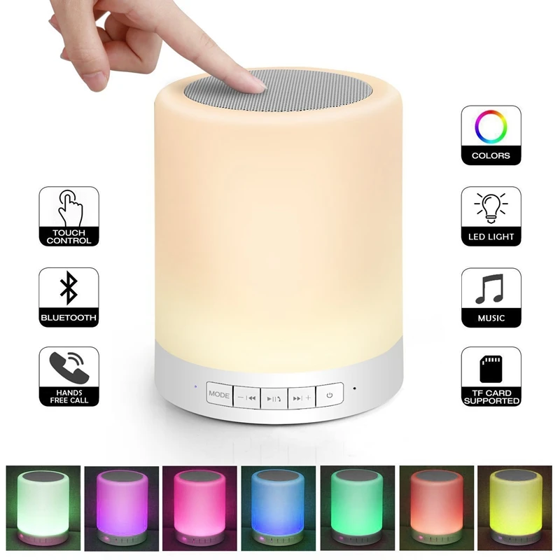 Portable Bluetooth Wireless Speaker Color Atmosphere Lamp 3D Surround Loudspeaker Sound Box Camping Outdoor Speaker Handsfree
Portable Bluetooth Wireless Speaker Color Atmosphere Lamp 3D Surround Loudspeaker Sound Box Camping Outdoor Speaker Handsfree