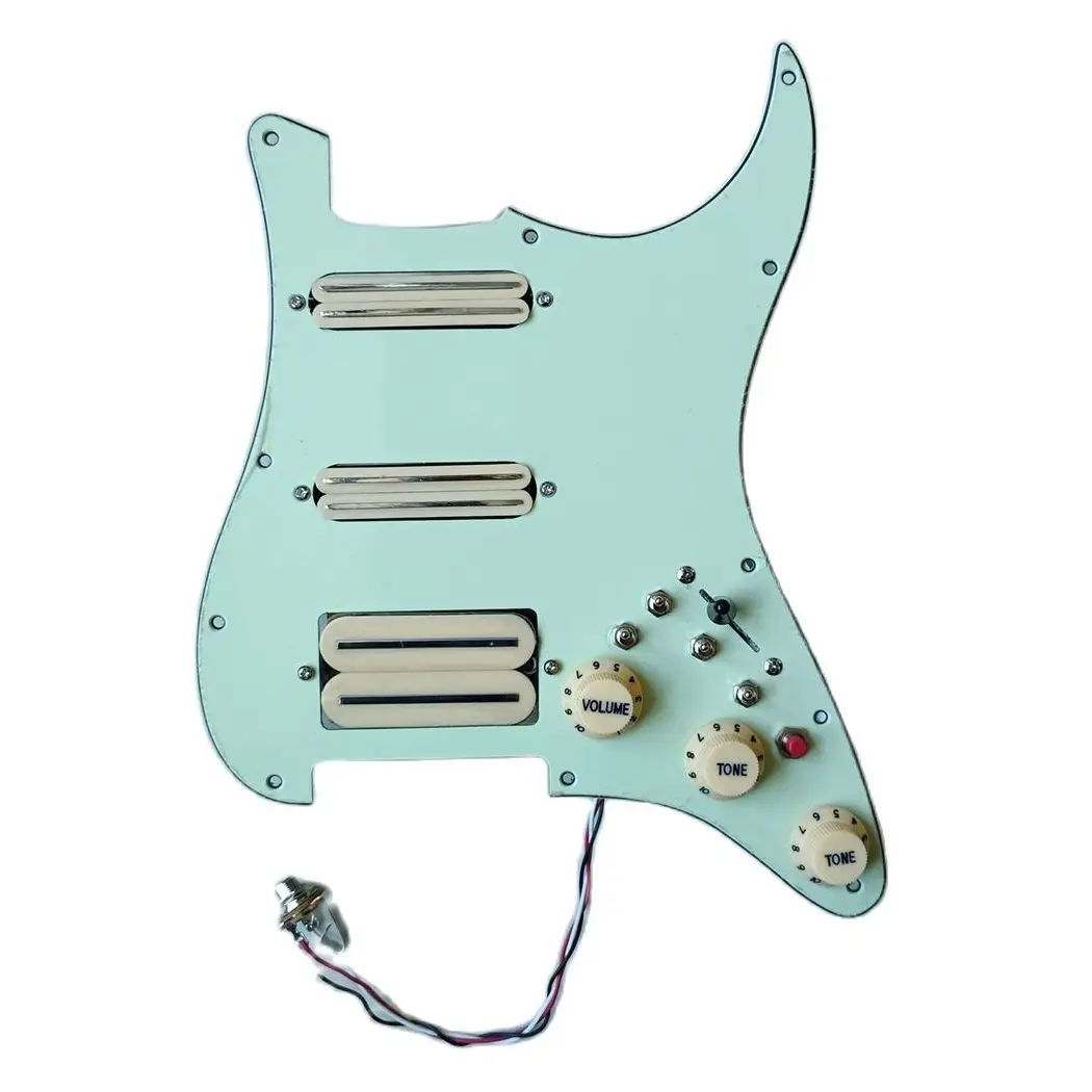 Upgrade Prewired SSH Guitar Pickguard Yellow MINI Humbucker Pickups High Output DCR 1 Set Wiring Harness
Upgrade Prewired SSH Guitar Pickguard Yellow MINI Humbucker Pickups High Output DCR 1 Set Wiring Harness
