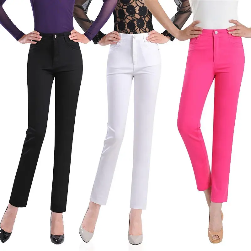 2020 New Middle Age Women Spring Summer Office Lady High Waist Slim Pencil Pants Female Casual Solid Stretch Skinny Trousers A24
2020 New Middle Age Women Spring Summer Office Lady High Waist Slim Pencil Pants Female Casual Solid Stretch Skinny Trousers A24