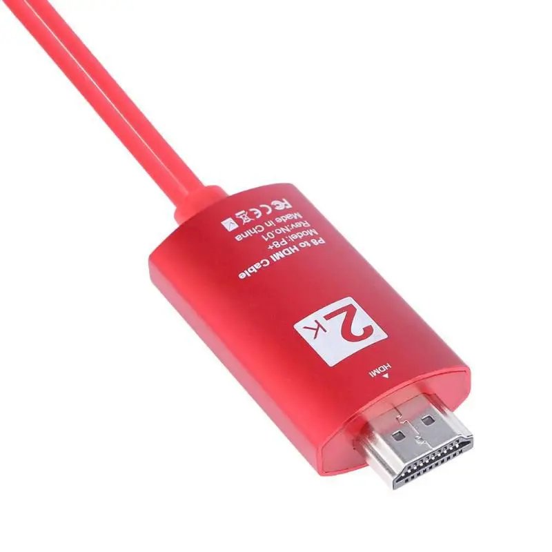 Full HD 1080P USB в HDMI конвертер кабель для iPhone 8X7 6s Plus iPad Samsung Android телефоны тв видео o