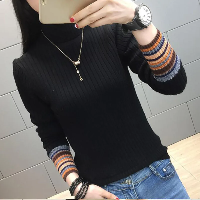 Winter New High-Neck Women's Short Sweater Sweater Head Plus Velvet Thick Warm Bottoming Shirt Casual Women's Pullover Wild 2020
Winter New High-Neck Women's Short Sweater Sweater Head Plus Velvet Thick Warm Bottoming Shirt Casual Women's Pullover Wild 2020