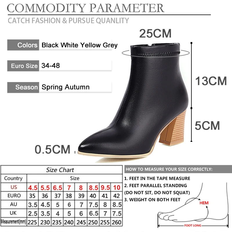 BYQDY New Fashion INS Short Boots Woman High Heeled Ankle Boot Women Autumn Shoes Pointed toe Female Footwear Back Zipper Black
BYQDY New Fashion INS Short Boots Woman High Heeled Ankle Boot Women Autumn Shoes Pointed toe Female Footwear Back Zipper Black