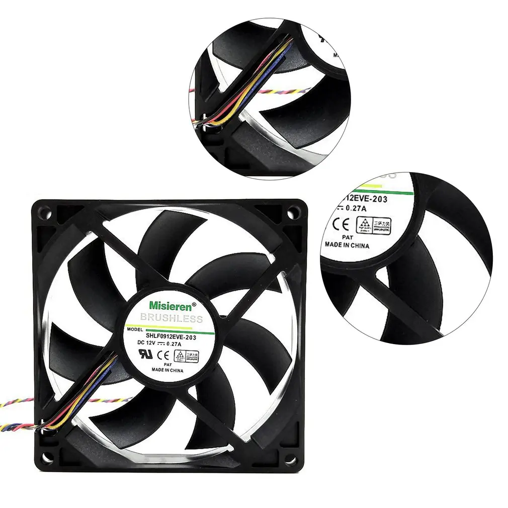 6500 RPM 12025 12V Durable cooling Fan for AntMiner D3 L3+ S9 T9 S15 T15 S17 T17 Misieren SHLF1212GHE-07 High-Speed
6500 RPM 12025 12V Durable cooling Fan for AntMiner D3 L3+ S9 T9 S15 T15 S17 T17 Misieren SHLF1212GHE-07 High-Speed