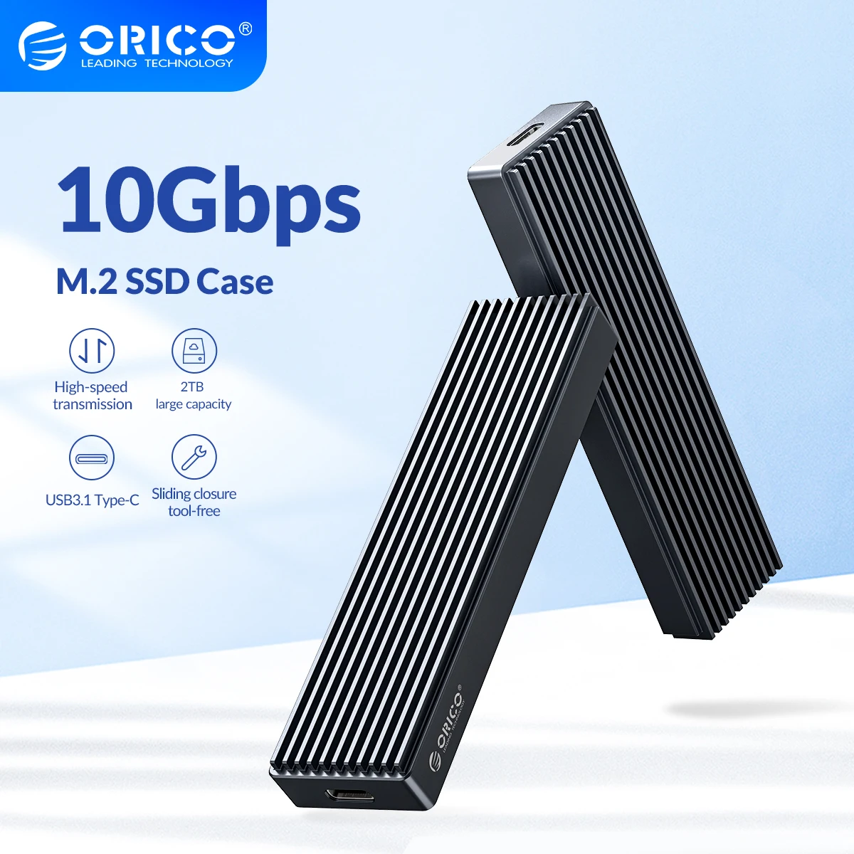 ORICO M2 SSD Case NVME for PCIE M Key M+B Key SSD Disk USB C 10Gbps Hard Drive Enclosure M.2 SATA SSD Box With Type C to C Cable
ORICO M2 SSD Case NVME for PCIE M Key M+B Key SSD Disk USB C 10Gbps Hard Drive Enclosure M.2 SATA SSD Box With Type C to C Cable