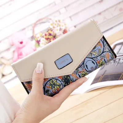 Wristlet Fashion Envelope Women Wallet Hit Color 3Fold Flowers Printing PU Leather Wallet Long Ladies Clutch Coin Phone Purse
Wristlet Fashion Envelope Women Wallet Hit Color 3Fold Flowers Printing PU Leather Wallet Long Ladies Clutch Coin Phone Purse