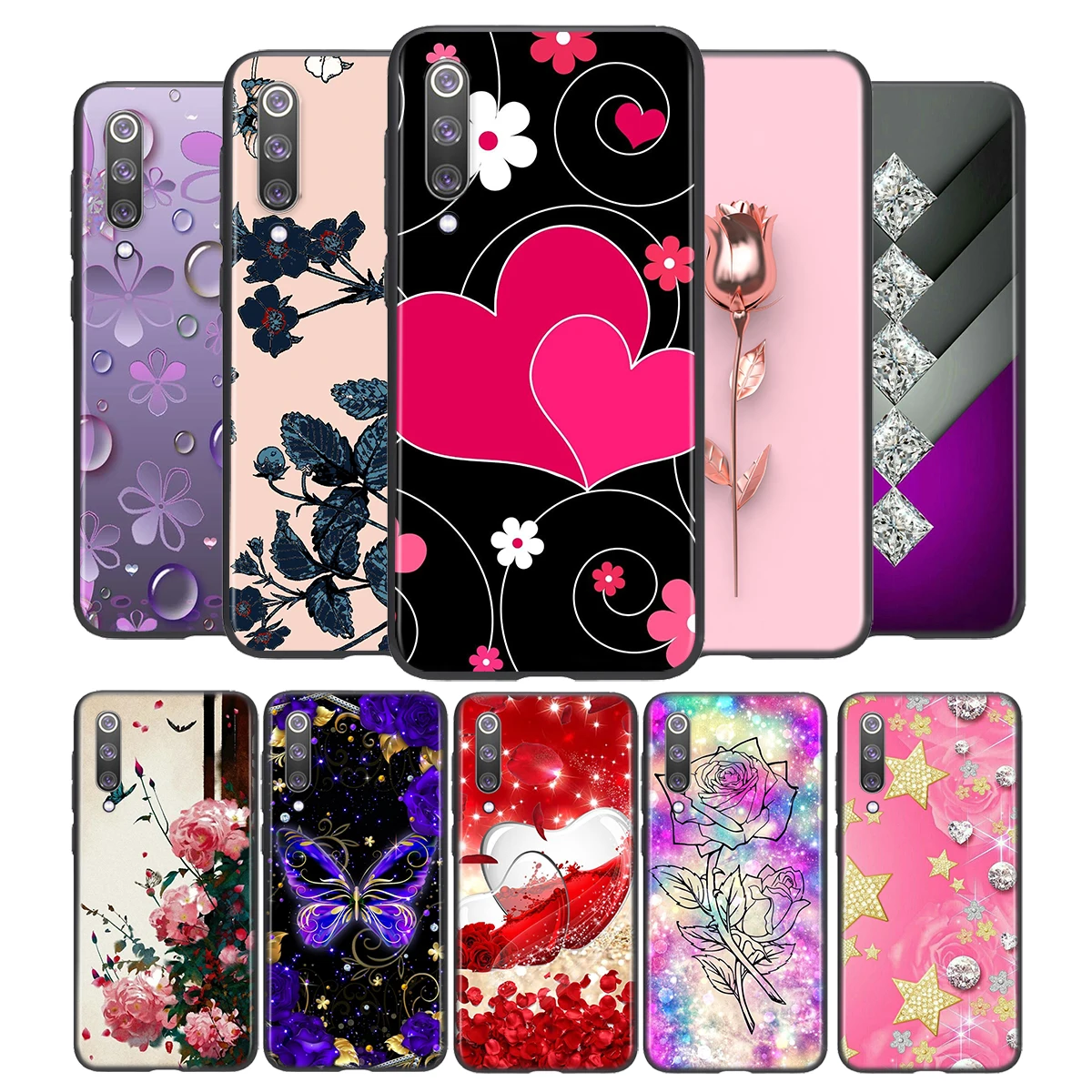 Crystal Rhinestone Flower print For Xiaomi Mi 11i 11 10T 10i 9T 9 Note 10 Ultra Lite Pro 5G SE Black Phone Case Funda Capa
Crystal Rhinestone Flower print For Xiaomi Mi 11i 11 10T 10i 9T 9 Note 10 Ultra Lite Pro 5G SE Black Phone Case Funda Capa