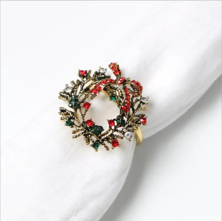10Pcs Christmas Wreath Napkin Ring Napkin Buckle Napkin Holder Napkin Ring Hotel Restaurant Wedding Table Decoration
10Pcs Christmas Wreath Napkin Ring Napkin Buckle Napkin Holder Napkin Ring Hotel Restaurant Wedding Table Decoration