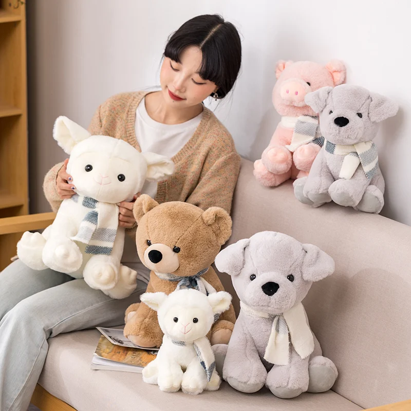 1pc 25/30/40cm Lovely Animal Sweet Pig Bear Sheep Dog Plush Toy Soft Cartoon Stuffed Soft Doll for Baby Girls Pillow Gift
1pc 25/30/40cm Lovely Animal Sweet Pig Bear Sheep Dog Plush Toy Soft Cartoon Stuffed Soft Doll for Baby Girls Pillow Gift