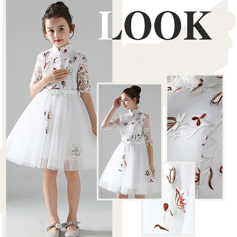 Skyyue High Collar Parent Child Prom Dress FB117 Embroidery A-Line Elegant Party Gown Crepe Ruched Mom And Daughter Dresses 2020
Skyyue High Collar Parent Child Prom Dress FB117 Embroidery A-Line Elegant Party Gown Crepe Ruched Mom And Daughter Dresses 2020