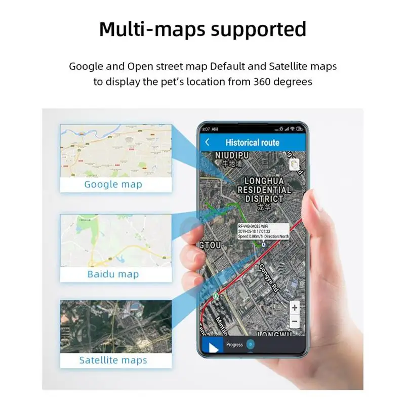 Водонепроницаемый GPS-трекер для кошек устройство слежения за собакой мини-трекер