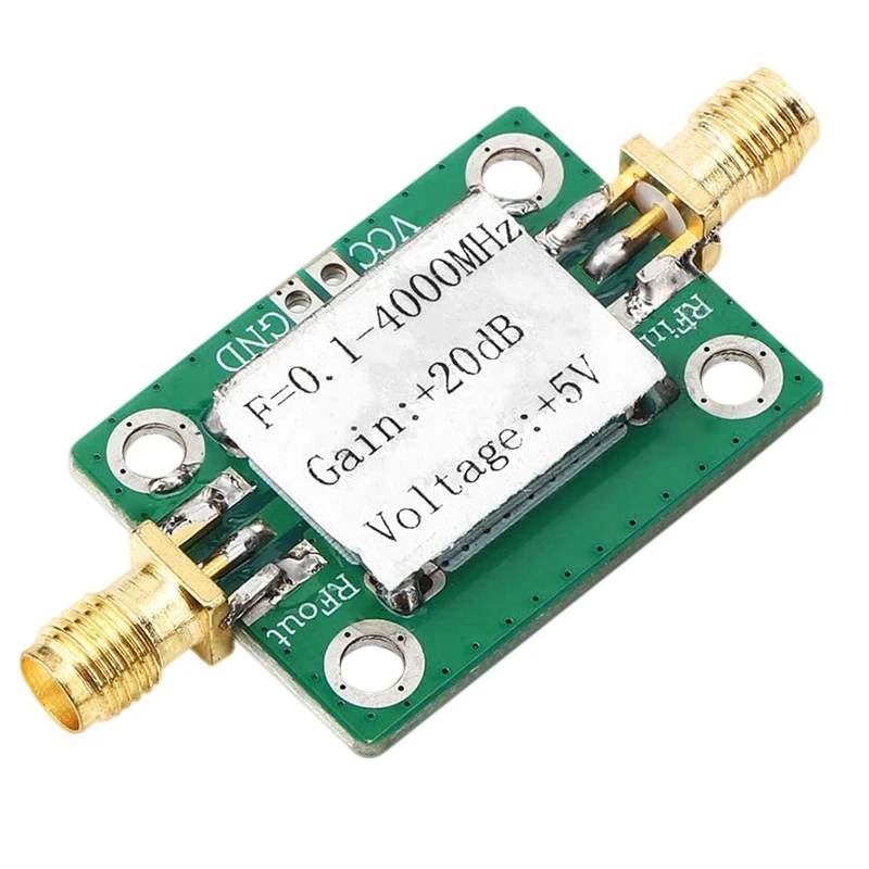 0.1-4000MHz 20DB Broadband Amplifier Low Noise with Microwave RF Module AMP LNA Wide Band Signal
0.1-4000MHz 20DB Broadband Amplifier Low Noise with Microwave RF Module AMP LNA Wide Band Signal