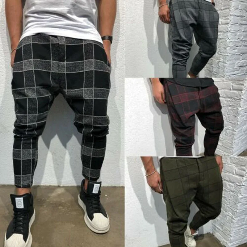 2020 New Men's Jogger Cargo Pants Casual Fitness Plaid Casual Straight Leg Trousers Pencil Jogger Cross-Pants Harem Pants
2020 New Men's Jogger Cargo Pants Casual Fitness Plaid Casual Straight Leg Trousers Pencil Jogger Cross-Pants Harem Pants