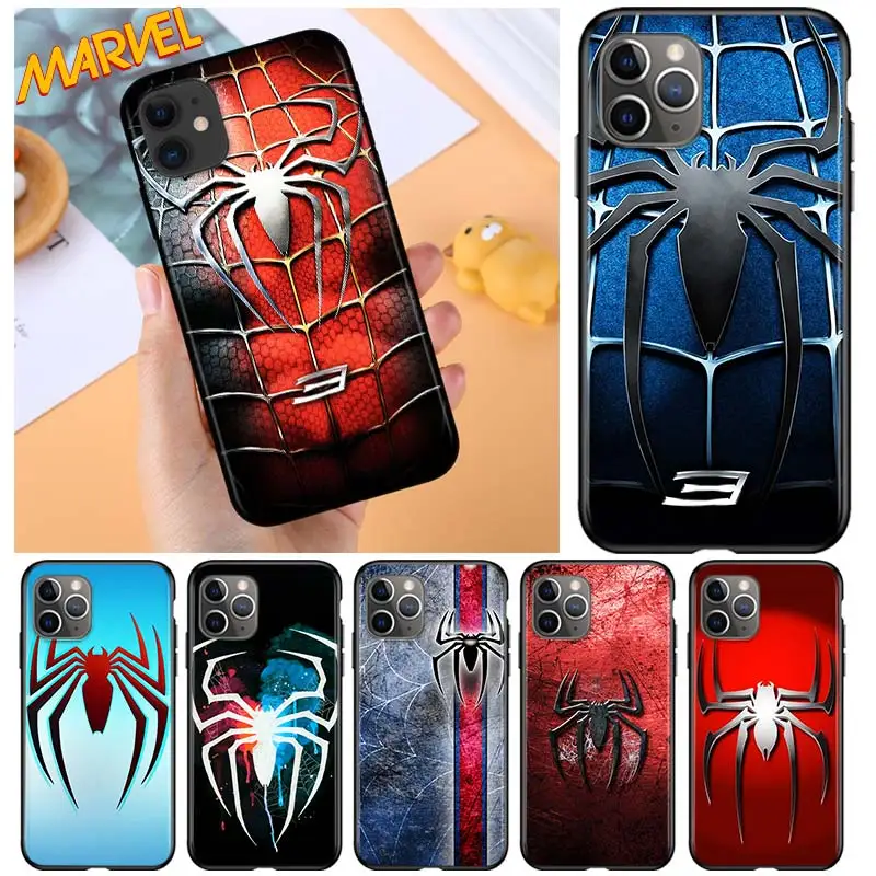 Spider Marvel Cool for Apple iPhone 12 Pro Max Mini 11 Pro XS Max X XR 6S 6 7 8 Plus 5S SE2020 Soft Black Phone Case
Spider Marvel Cool for Apple iPhone 12 Pro Max Mini 11 Pro XS Max X XR 6S 6 7 8 Plus 5S SE2020 Soft Black Phone Case