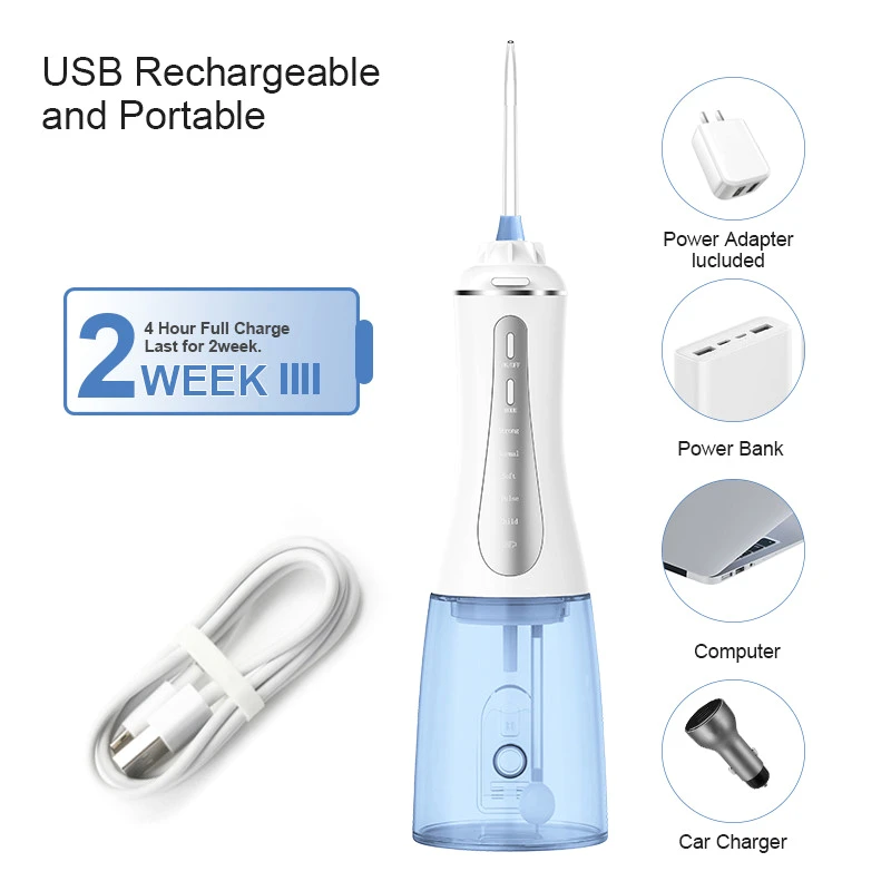 Protable Travel 2 Floss Cordless Dental Water Jet Floss, Electric Oral Irrigator Dental Water Flosser
Protable Travel 2 Floss Cordless Dental Water Jet Floss, Electric Oral Irrigator Dental Water Flosser