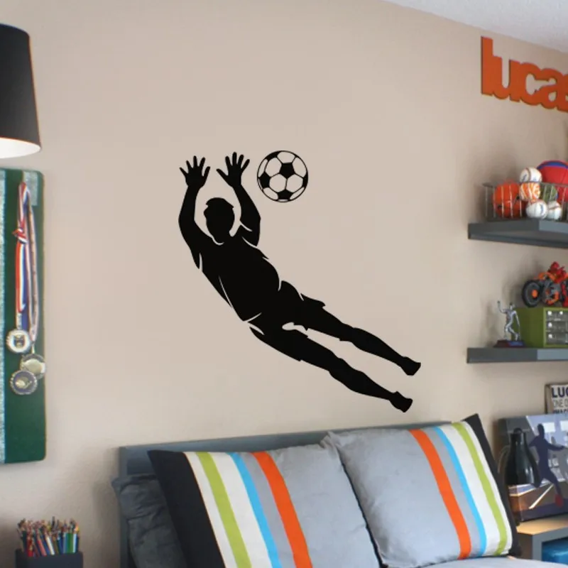 Available In Numerous Sizes Vinyl Wall Stickers Sports Football Goalkeeper Wall Art Decal For Teens Room Boy Bedroom Decor 4187
Available In Numerous Sizes Vinyl Wall Stickers Sports Football Goalkeeper Wall Art Decal For Teens Room Boy Bedroom Decor 4187